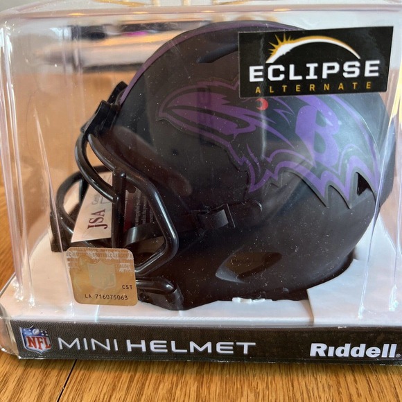 nfl autograph mini helmet Eclipse Ravens Terrell Suggs jsa certified - Picture 1 of 7